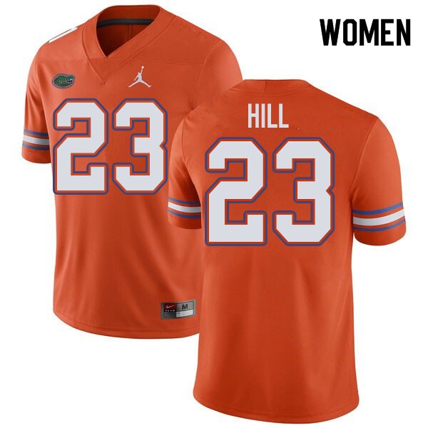 Jordan Brand Women #23 Jaydon Hill Florida Gators College Football Jerseys Orange
